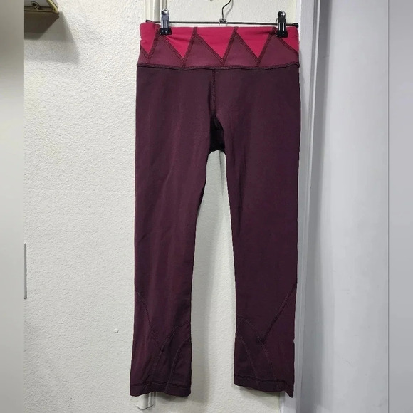 Lululemon Run Inspire Crop II Leggings Women's size 4 Gym Running Walking Yoga - Picture 3 of 7